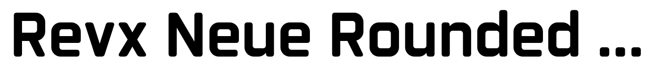 Revx Neue Rounded Bold